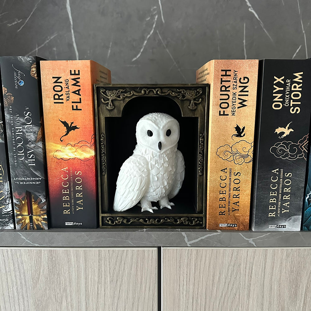 Bagoly Könyvtámasz - Fantasy Dekoráció