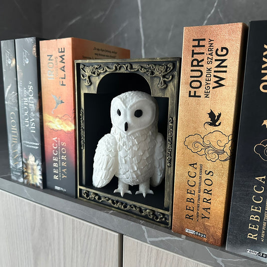 Bagoly Könyvtámasz - Fantasy Dekoráció