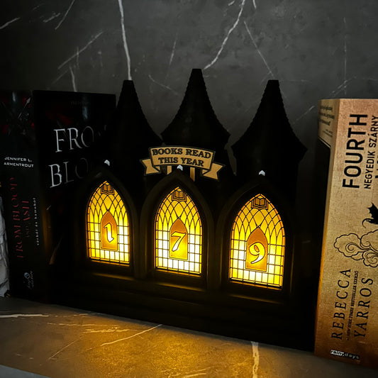 Könyvmoly Kastély - LED-es Könyvszámláló