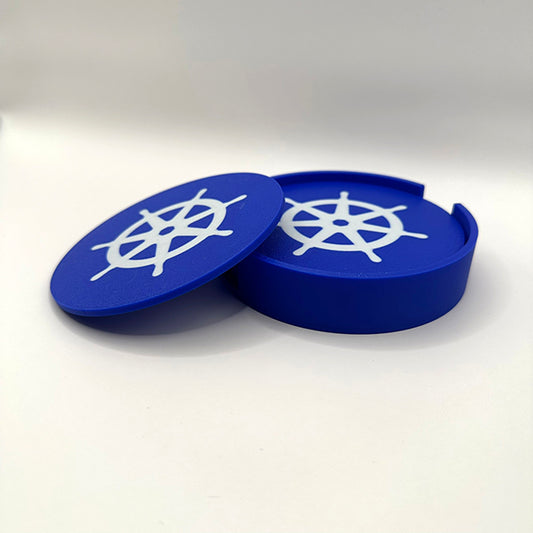 Kubernetes Poháralátét szett - 6 db-os készlet tartóval