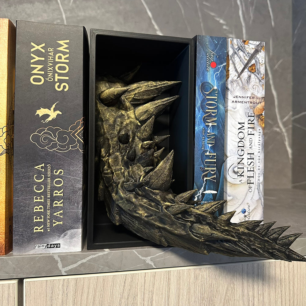 Sárkány Könyvtámasz - Fantasy Dekoráció