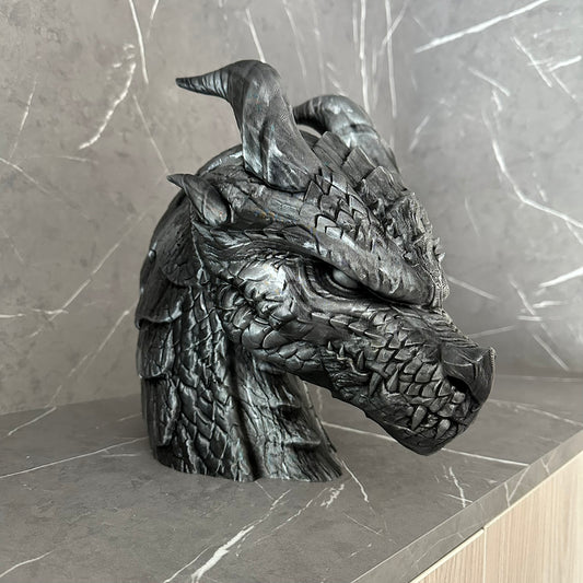 Sárkányfej Szobor - Fantasy Dekoráció