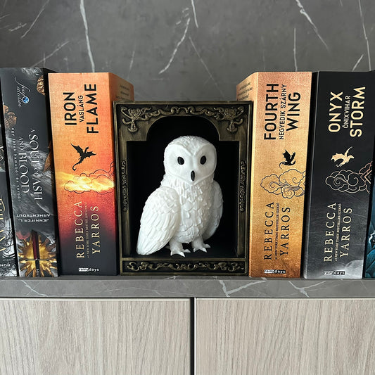 Bagoly Könyvtámasz - Fantasy Dekoráció