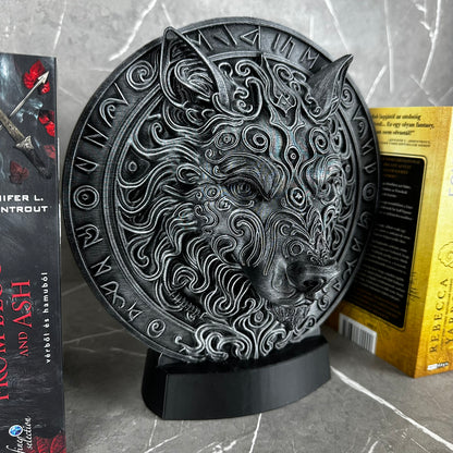 Fenrir könyvespolc dísz