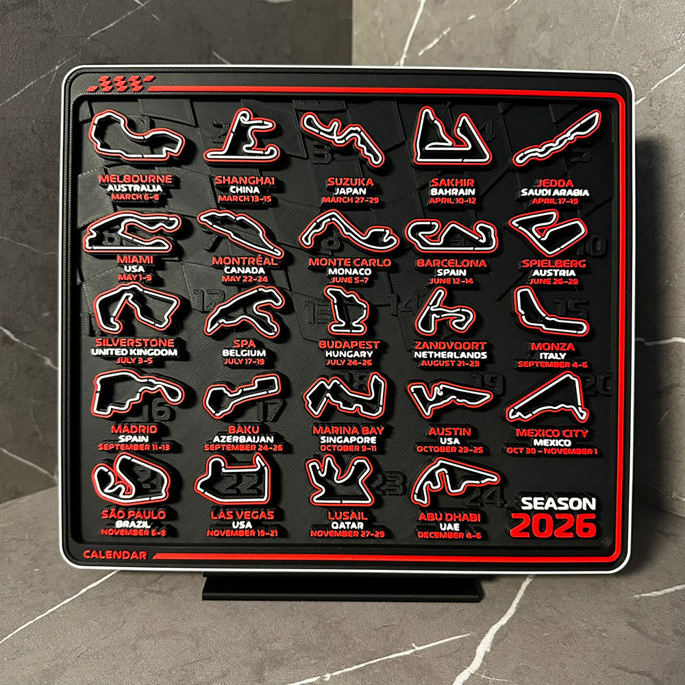 Forma 1 Versenynaptár 2026 - F1 rajongóknak!