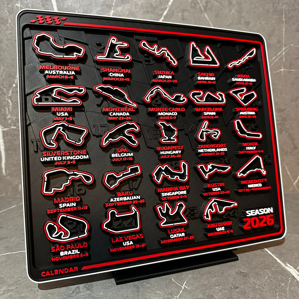 Forma 1 Versenynaptár 2026 - F1 rajongóknak!