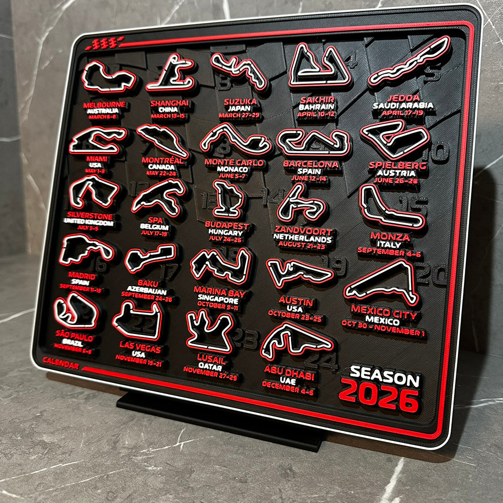 Forma 1 Versenynaptár 2026 - F1 rajongóknak!