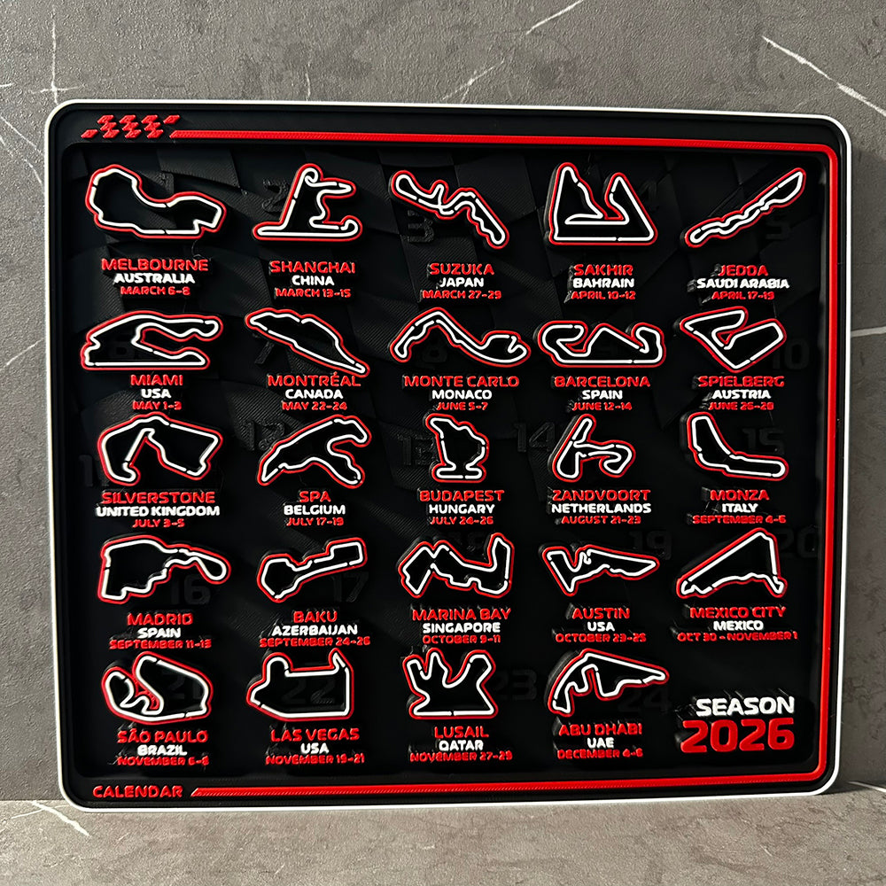Forma 1 Versenynaptár 2026 - F1 rajongóknak!