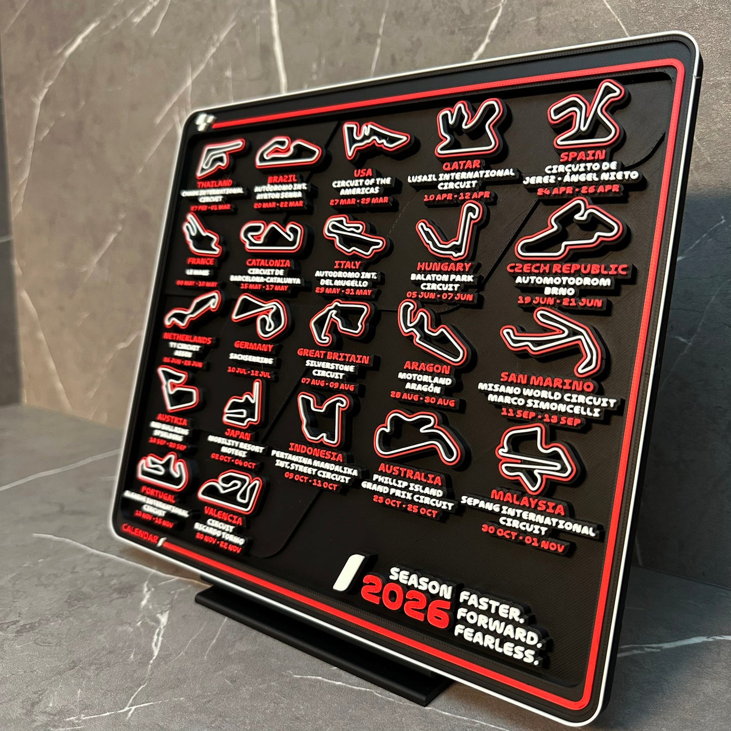 MotoGP Versenynaptár 2026 - GP rajongóknak!