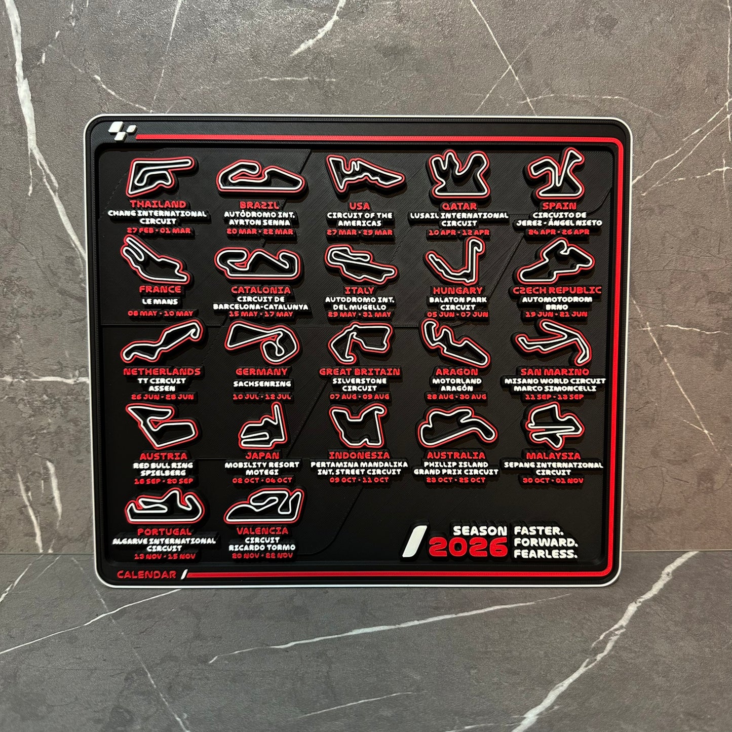 MotoGP Versenynaptár 2026 - GP rajongóknak!