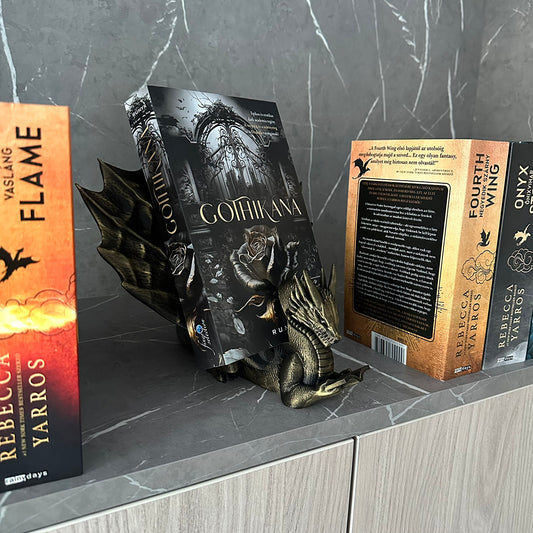 Sárkány Könyvtartó - Fantasy Dekoráció
