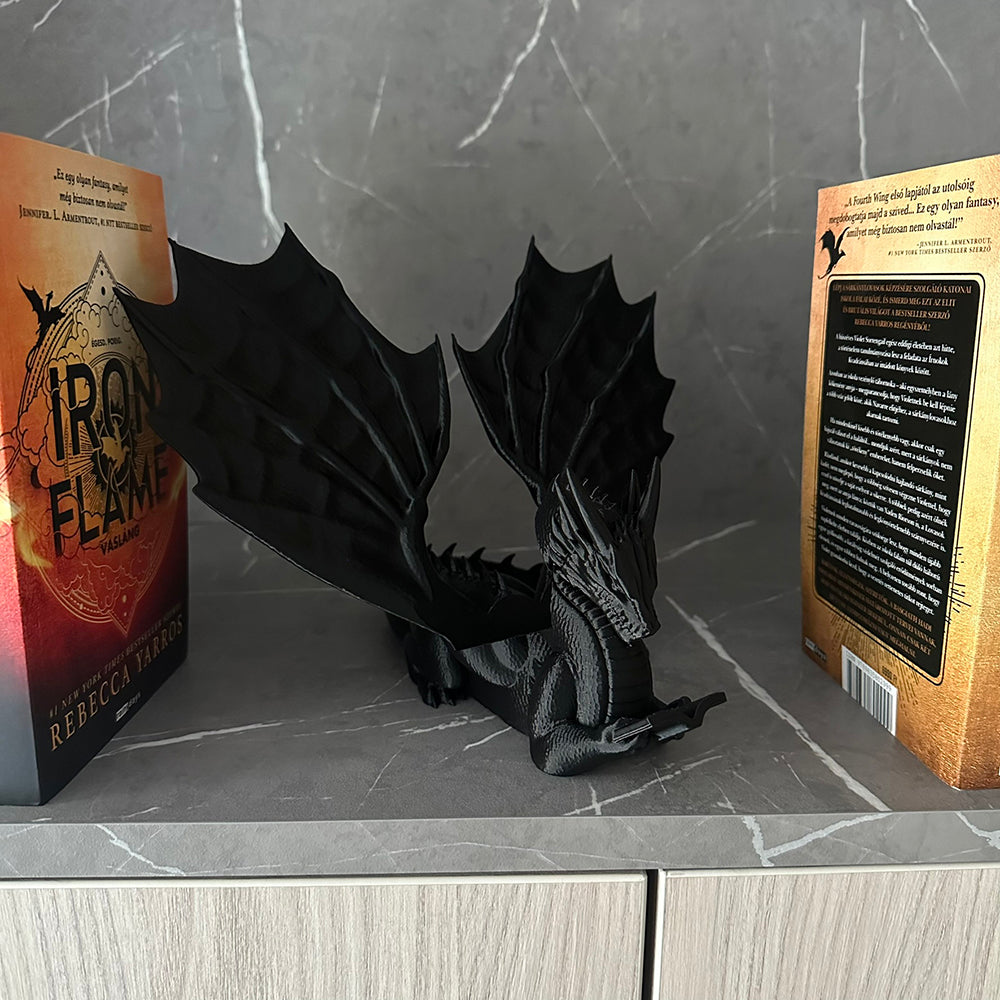 Sárkány Könyvtartó - Fantasy Dekoráció