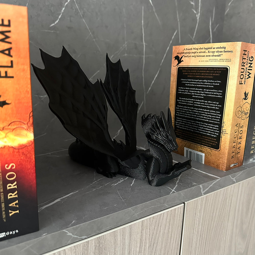 Sárkány Könyvtartó - Fantasy Dekoráció