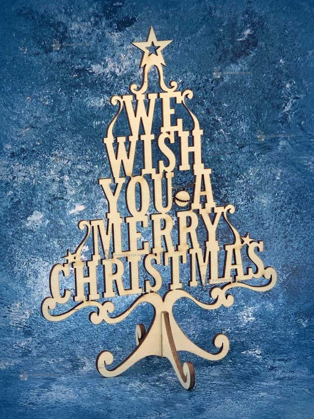 Dekor karácsonyfa dísz - We wish You